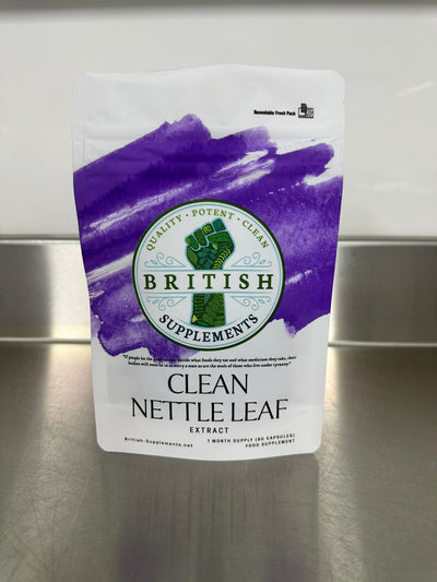 Clean Genuine Stinging Nettle Leaf Extract + Uptake Blend - British Supplements
