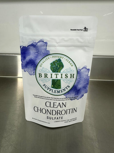 Clean Genuine Strong Chondroitin Sulphate 1,038mg - British Supplements