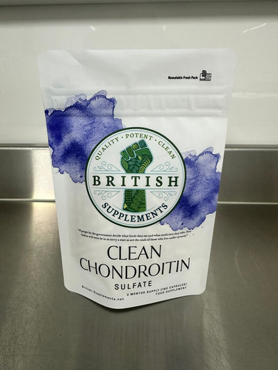 Clean Genuine Strong Chondroitin Sulphate 1,038mg - British Supplements