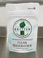 Clean Genuine Trans Resveratrol 340.8mg + 38.6mg uptake blend - British Supplements
