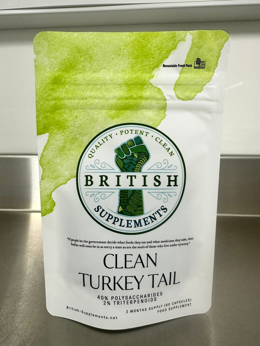 Clean Genuine Turkey Tail Supplement – British Supplements