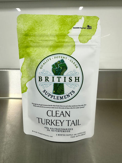 Clean Genuine Turkey Tail Supplement - British Supplements