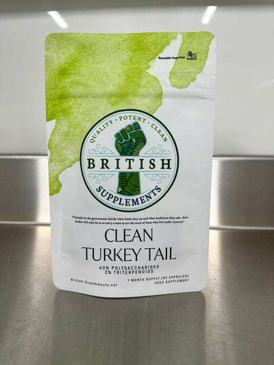 Clean Genuine Turkey Tail Supplement - British Supplements