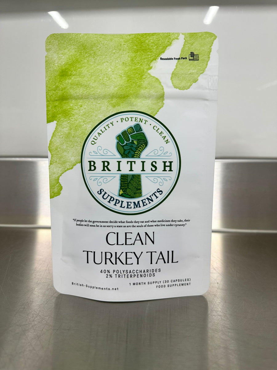 Clean Genuine Turkey Tail Supplement - British Supplements