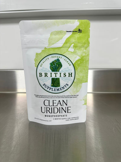 Clean Genuine Uridine Monophosphate 352.8mg - British Supplements
