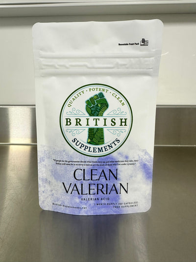 Clean Genuine Valerian Extract +Uptake Blend - British Supplements