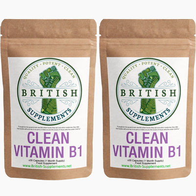 Clean Genuine Vitamin B1 Supplement - British Supplements