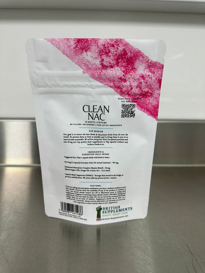 Clean NAC 747mg + Uptake Blend - British Supplements