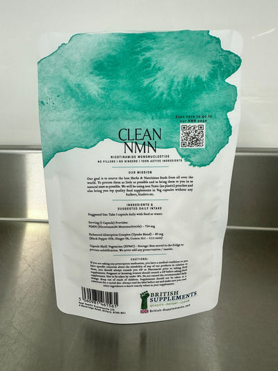 Clean NMN 724mg - British Supplements