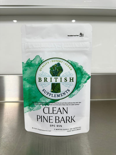 Clean Pine Bark OPC 95% - British Supplements