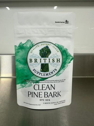 Clean Pine Bark OPC 95% - British Supplements