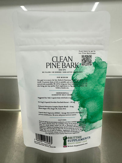Clean Pine Bark OPC 95% - British Supplements