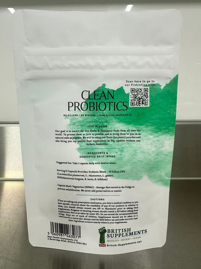 Clean Probiotics 133 Billion - British Supplements