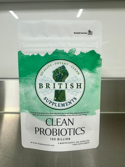 Clean Probiotics 133 Billion - British Supplements