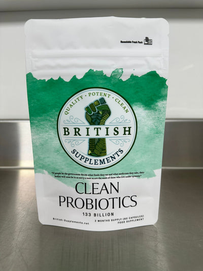 Clean Probiotics 133 Billion - British Supplements