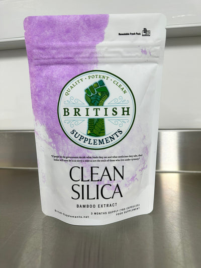 Clean Silica 648mg + 96mg Uptake Blend - British Supplements