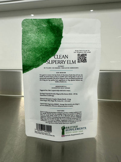 Clean Slippery elm 4,900mg - British Supplements