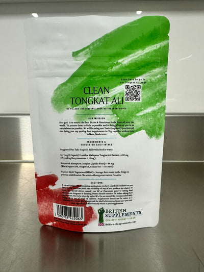 Clean Tongkat Ali 669mg (133,800mg) - British Supplements