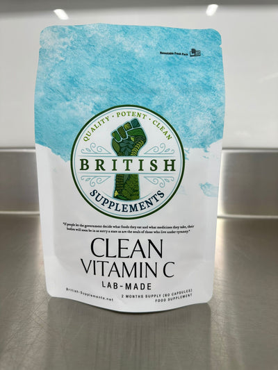 Clean Vitamin C (859mg) lab - made version - British Supplements
