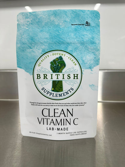 Clean Vitamin C (859mg) lab - made version - British Supplements