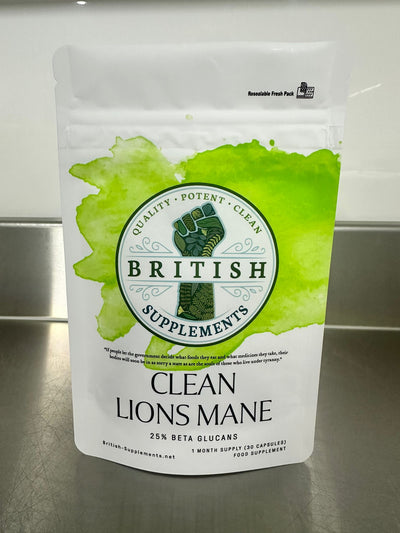 Lions Mane Extract 451mg (Beta Glucans 112mg) - British Supplements
