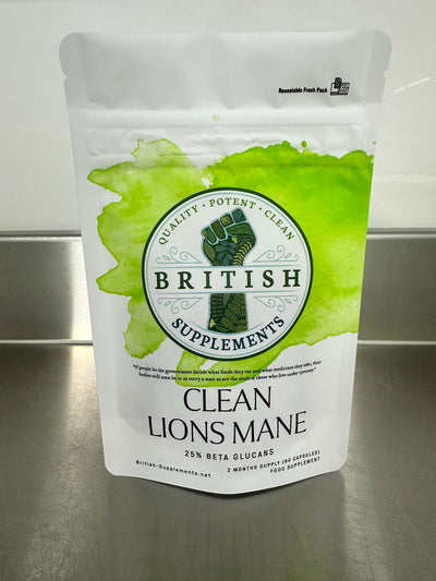 Lions Mane Extract 451mg (Beta Glucans 112mg) - British Supplements