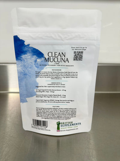 Mucuna Extract (99% L - Dopa) + Uptake Blend - British Supplements