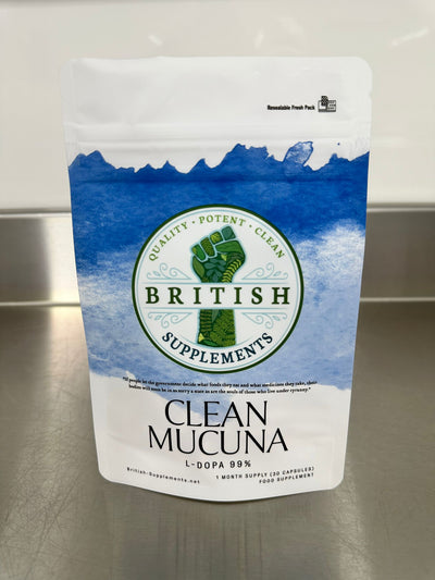 Mucuna Extract (99% L - Dopa) + Uptake Blend - British Supplements