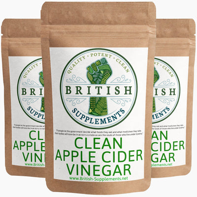 Clean Apple Cider Vinegar (58mg acetic acid) - British Supplements