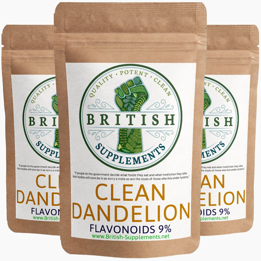 Clean Dandelion (9% Flavonoids) - British Supplements