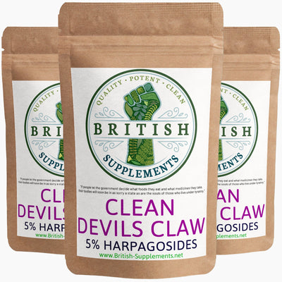 Clean Devils Claw (29mg Harpagosides) - British Supplements