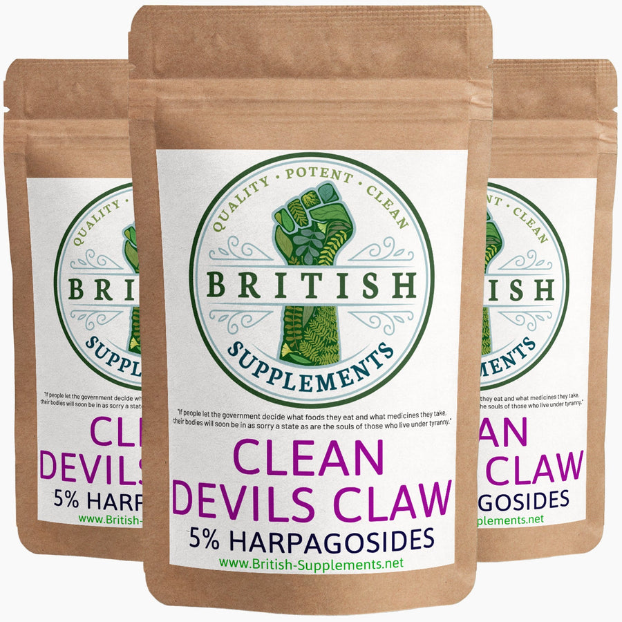 Clean Devils Claw (29mg Harpagosides) - British Supplements