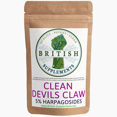 Clean Devils Claw (29mg Harpagosides) - British Supplements