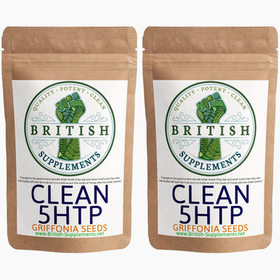 Clean Genuine 5-HTP 241.2mg + Uptake Blend - British Supplements