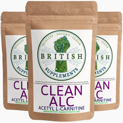 Clean Genuine Acetyl L-Carnitine (ALC) + Uptake Blend - British Supplements