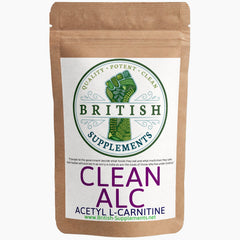 Clean Genuine Acetyl L-Carnitine (ALC) + Uptake Blend  British Supplements