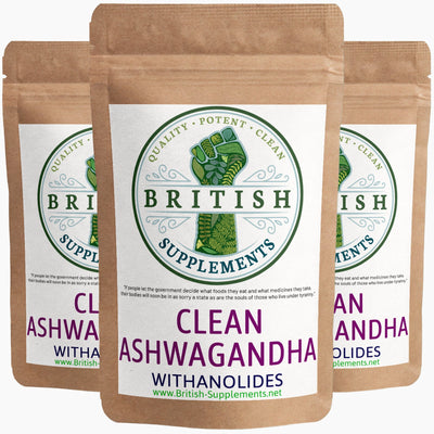 Clean Genuine Ashwagandha + Uptake Blend - British Supplements