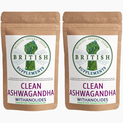 Clean Genuine Ashwagandha + Uptake Blend - British Supplements