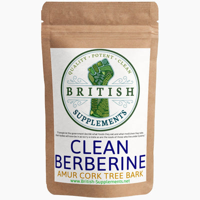 Clean Genuine Berberine 14,787mg + Uptake Blend - British Supplements