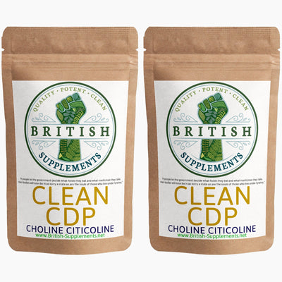 Clean Genuine CDP Choline Citicoline + Uptake Blend - British Supplements