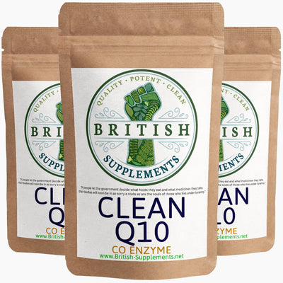 Clean Genuine Co Enzyme Q10 - British Supplements