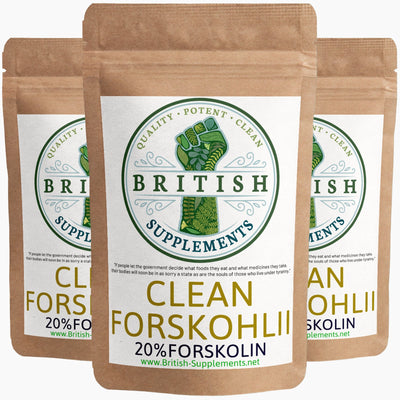 Clean Genuine Coleus Forskohlii 8,425mg + Uptake Blend - British Supplements