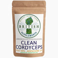 Clean Genuine Cordyceps polysaccharides 40%, Adenosine 1% - British Supplements