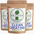 Clean Genuine Creatine Monohydrate, 1,186mg per serving - British Supplements