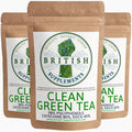 Clean Genuine Green Tea Extract (Polyphenols 916mg Catechins 748mg ,EGCG 420mg) - British Supplements