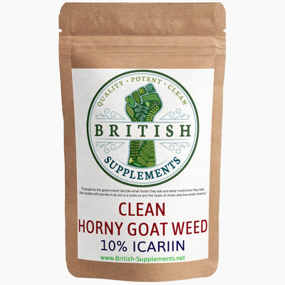Clean Genuine Horny Goat Weed (Epimedium) + Uptake Blend - British Supplements