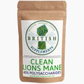 Clean Genuine Lions Mane Extract + Uptake Blend - British Supplements