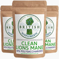 Clean Genuine Lions Mane Extract + Uptake Blend - British Supplements