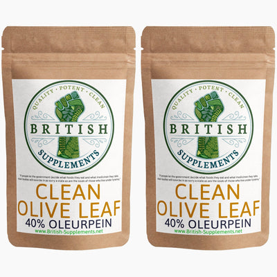 Clean Genuine Olive Leaf Extract + Uptake Blend - British Supplements