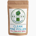 Clean Genuine Pine Pollen Capsules 422mg (99% Cracked Wall) - British Supplements